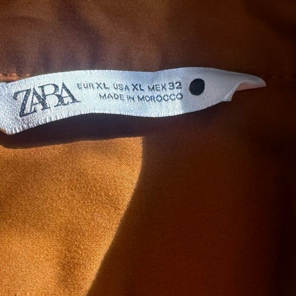 ZARA TOFFEE BROWN POPLIN COTTON BELTED MIDI MAXI SHIRT DRESS TORTOISE SHELL - Picture 5 of 9